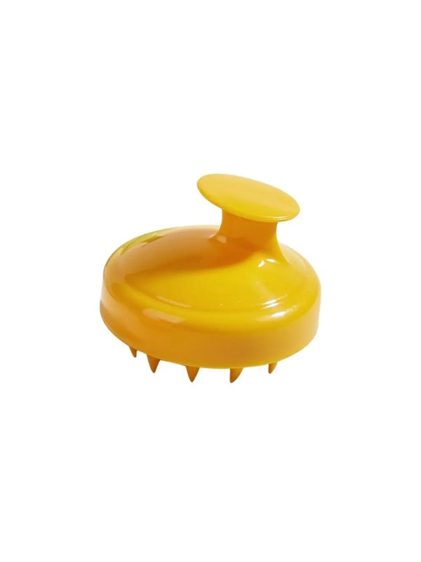 Silicone scalp massager stimulating hair growth Yellow 1 piece