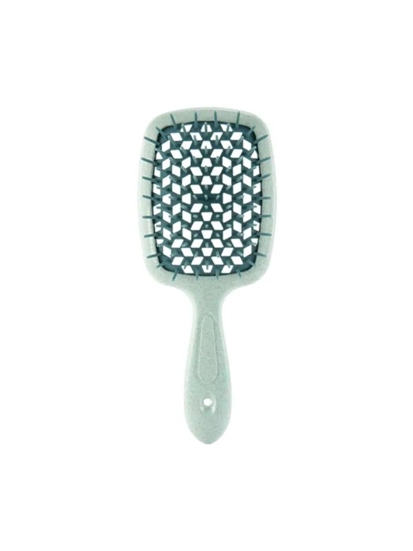 Green brush for detangling tangled hair, 1 piece