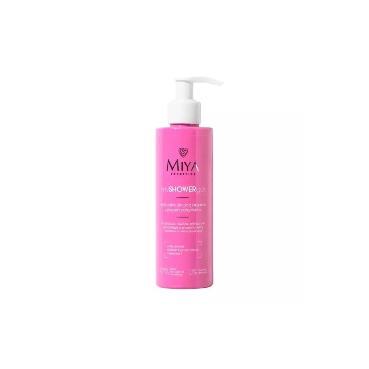 Miya Cosmetics mySHOWERgel natuurlijke Douchegel met Abessijnse olie 190 ml