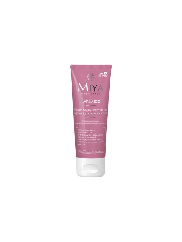 Miya Cosmetics HAND.lab care Handcreme zur Aufhellung von Verfärbungen 60 ml