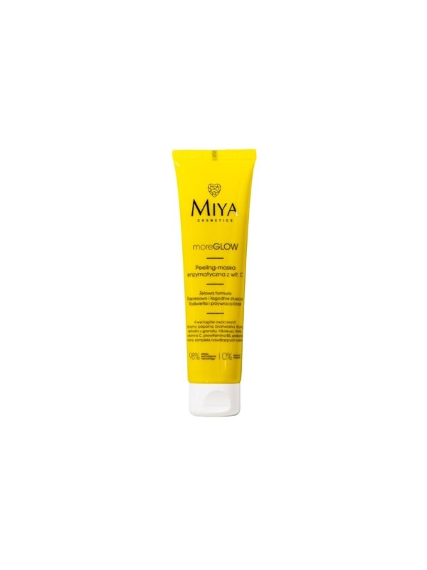 Miya Cosmetics moreGLOW Enzymatic Peeling – Gesichtsmaske mit Vitamin C 60 ml