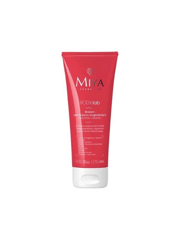 Miya Cosmetics BODY .lab straffende und glättende Körperlotion AHA Säuren + Vitamine 200 ml