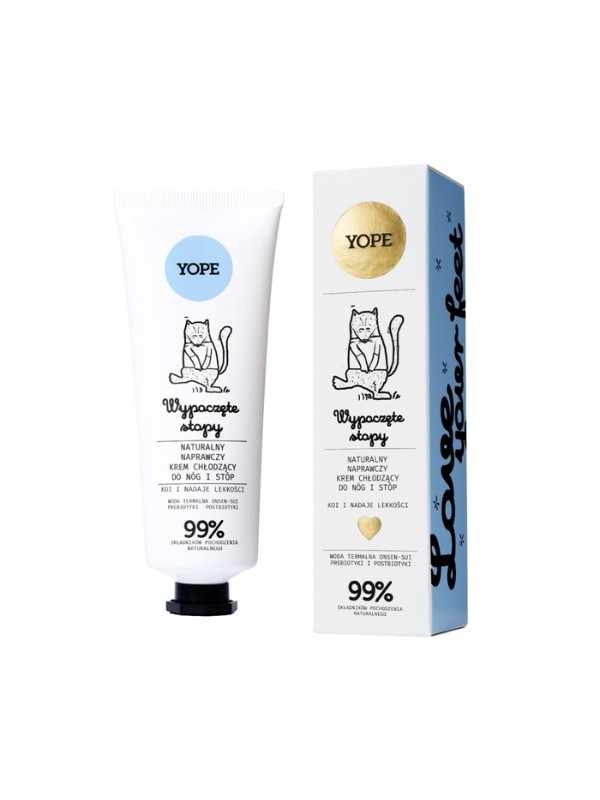 YOPE Natürliche reparierende Kühlcreme für Beine und Füße 75 ml