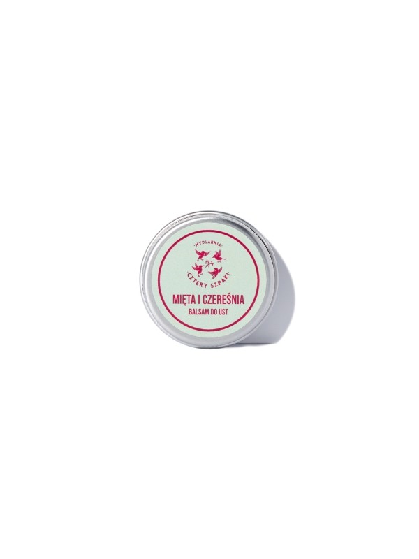 Mydlarnia Cztery Szpaki Lip balm Mint and Cherry 15 ml