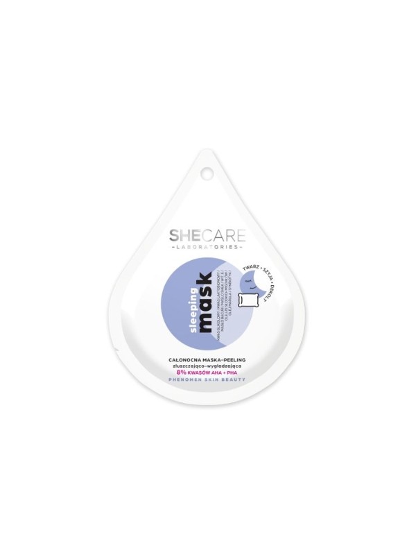 SheCare Sleeping Mask All-Night Mask - Exfoliating and smoothing facial Peeling 10 ml