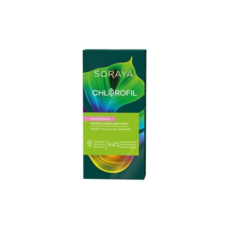 Soraya Chlorophyll Peeling-Gesichtstropfen, die die Poren verengen, 30 ml