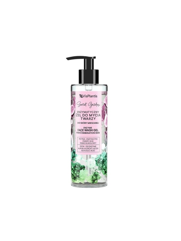 Vis Plantis Secret Garden Enzymatische gezichtswasgel voor gecombineerde huid 200 ml