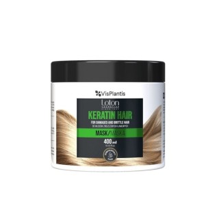 Vis Plantis Loton Maske für strapaziertes und brüchiges Haar mit Keratin 400 ml(31-05-2025)