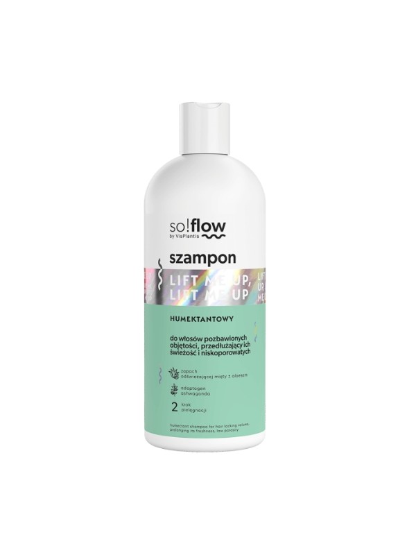 So!flow Humectant Shampoo für Haare mit geringer Porosität ohne Volumen, das seine Frische verlängert, 300 ml