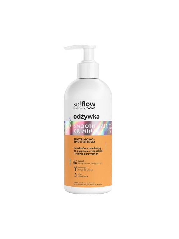 So!flow Protein-Emollient Conditioner für Haare mit mittlerer Porosität, die zu Frizz neigen, 300 ml