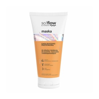 So!flow Verzachtend en Proteïnemasker voor medium poreus haar dat gevoelig is voor kroezen 200 ml