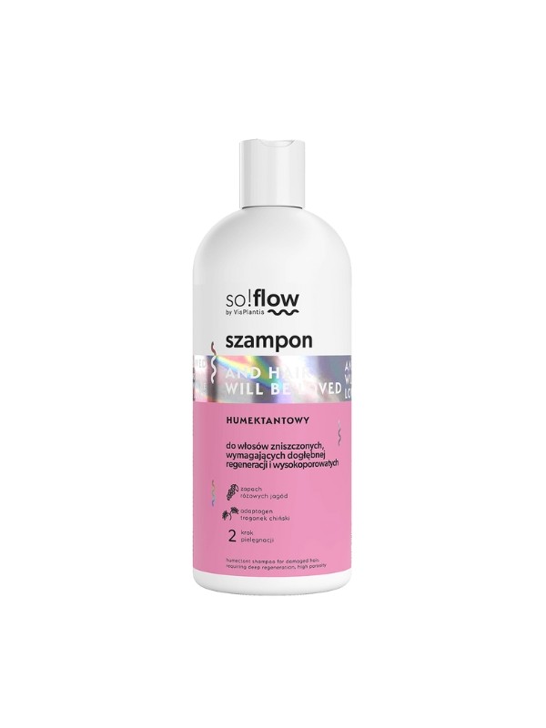 So!flow Humectant Shampoo für Haare mit hoher Porosität, die eine tiefe Regeneration erfordern, 300 ml