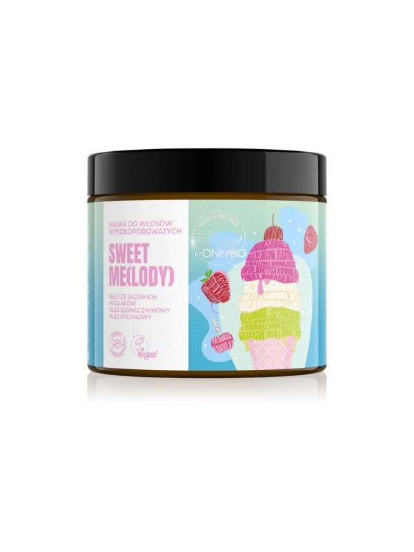 ONLYBIO Hair in Balance Sweet Me (Eiscreme) Maske für Haare mit hoher Porosität 400 ml