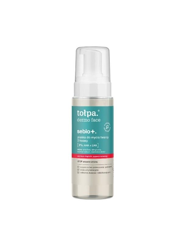 Tołpa Dermo Face Sebio+. Gesichtsreinigungsschaum 2 Säuren 150 ml