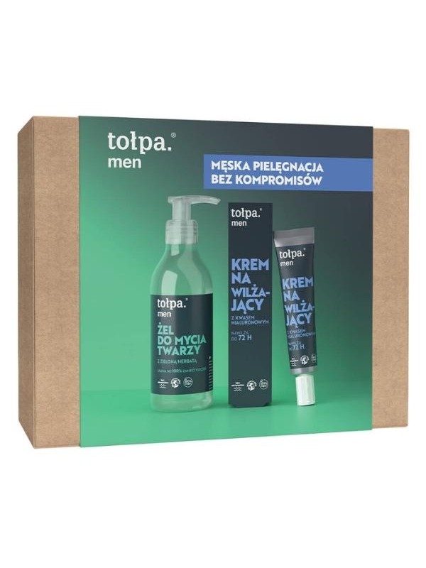 Tołpa Na Prezent Men : feuchtigkeitsspendende Gesichtscreme 40 ml + Gesichtswaschgel 195 ml