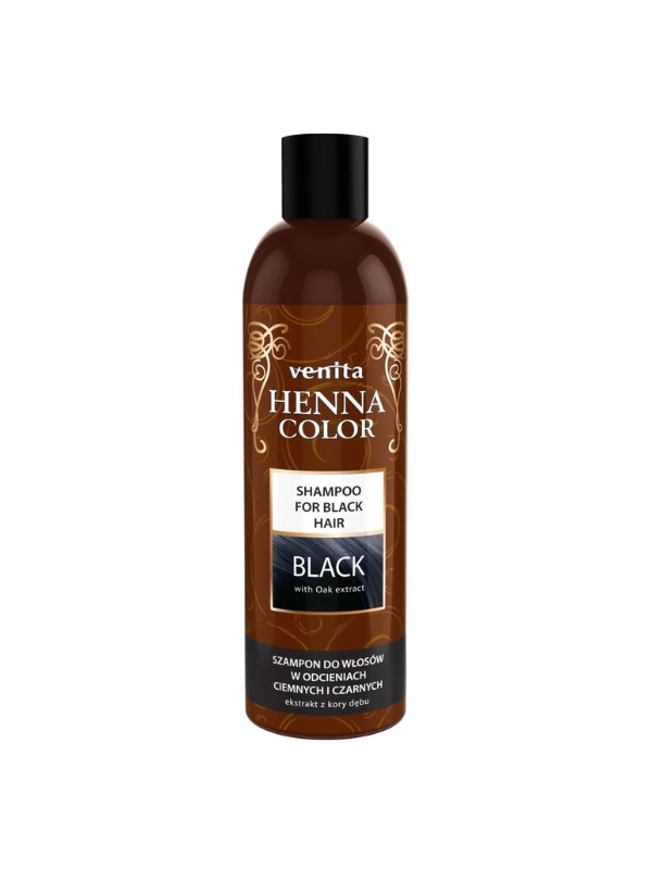 Venita Henna Farbshampoo für dunkles und schwarzes Haar Black 250 ml