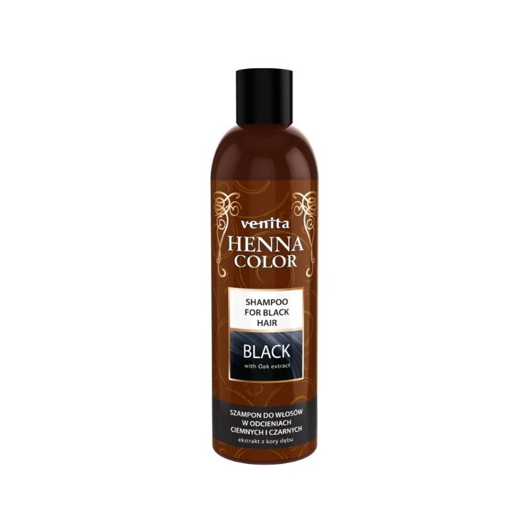 Venita Henna Color Shampoo for dark and black hair Black 250 ml