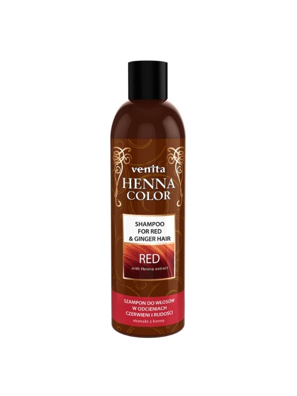 Venita Henna Color Shampoo voor haar in de kleuren rood en Red 250 ml