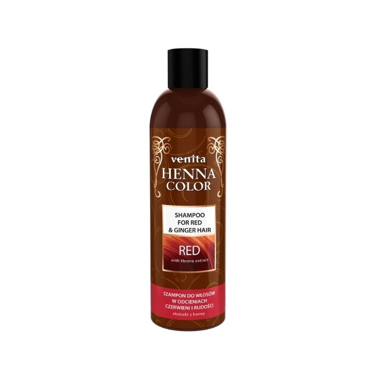 Venita Henna Color Shampoo for hair in shades of red and red Red 250 ml