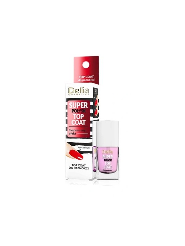 Delia Super Gloss Top Coat für Nägel Wirkung in 12 Tagen 11 ml