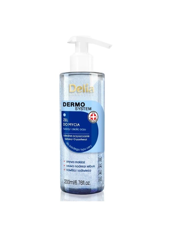 Delia Dermo Cleansing System Gel zum Waschen von Gesicht und Augenpartie 200 ml