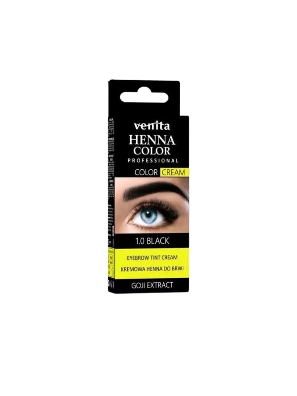 Venita cream Henna for eyebrows /1.0/ Black 30 g