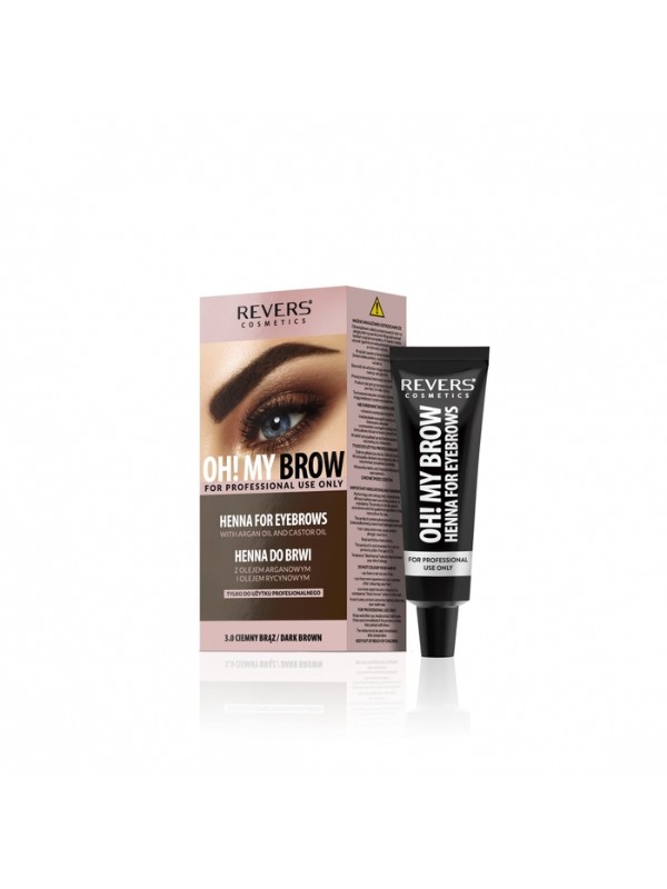 Revers Oh !My Brow creamy Henna voor wenkbrauwen /3.0/ Donkerbruin