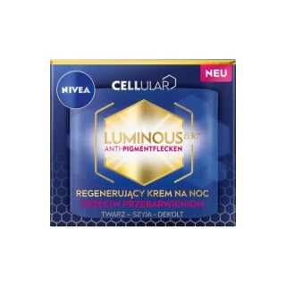 Nivea Cellular Iluminous Regenererende Nachtgezichtscrème tegen verkleuringen 50 ml