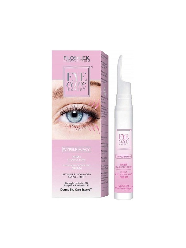 Floslek Eye Care Expert Füllende Augencreme für „Krähenfüße“ 15 ml