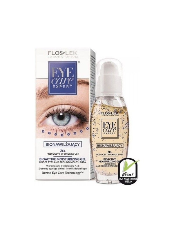 Floslek Eye Care Expert Bio-Feuchtigkeitsgel unter den Augen und um den Mund herum, 30 ml