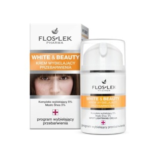 Floslek White & Beauty Gezichtscrème whitening verkleuringen 50 ml