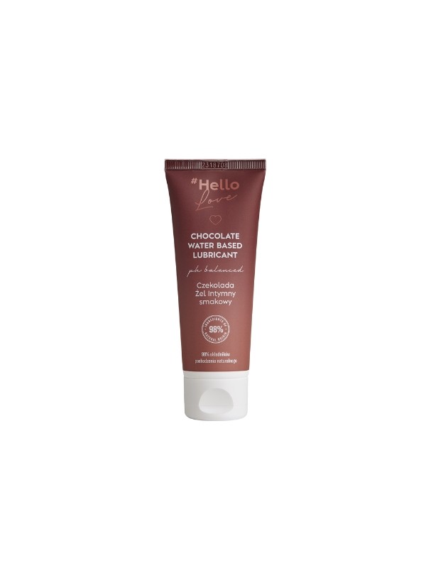 4Organic Hello LOVE Natuurlijke vochtinbrengende Intieme crème Chocolate 75 ml