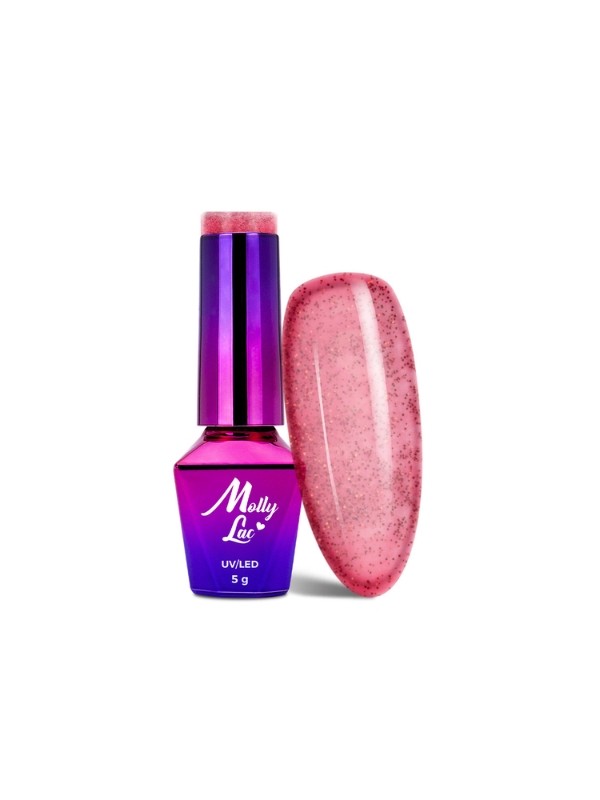 MollyLac /233/ Glowing Time Fifth Avenue Hybrid Nail Polish 5 ml