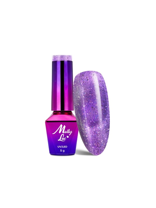 MollyLac /552/ Foxy Eyes Hybrid Lacquer Purple Light 5 ml