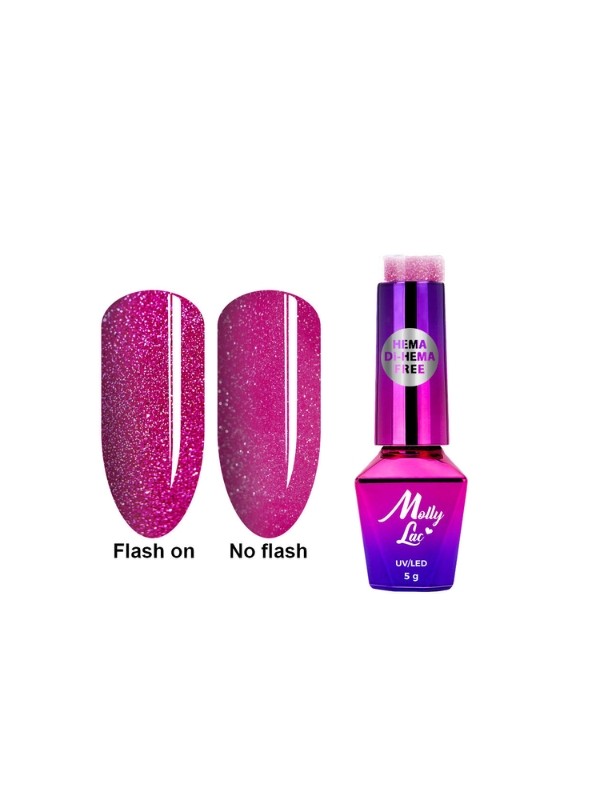 MollyLac /601/ Duo Flashing Lights Hybride Nagellak Rose of Dreams 5 ml