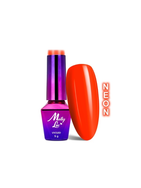 MollyLac /372/ Pin-Up Girl Hybrid Nail Polish Rock & Roll 5 ml