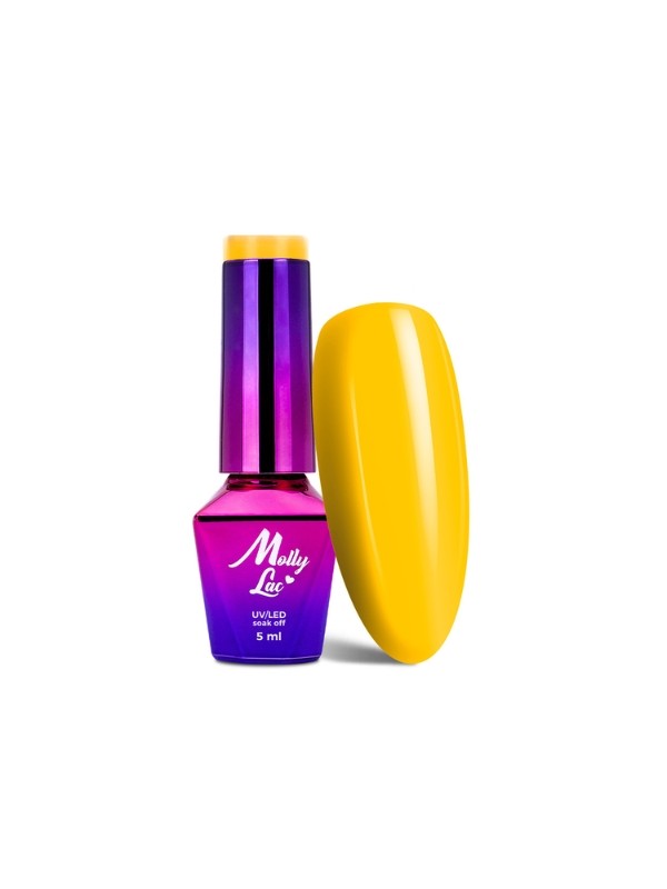 MollyLac /214/ Obsession Hybrid Nail Polish Honey Diva 5 ml