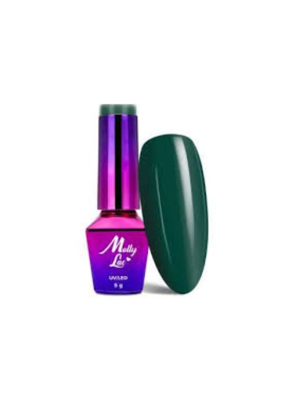 MollyLac /91/ Rest& Relax Hybrid Varnish Dark Green 5 ml