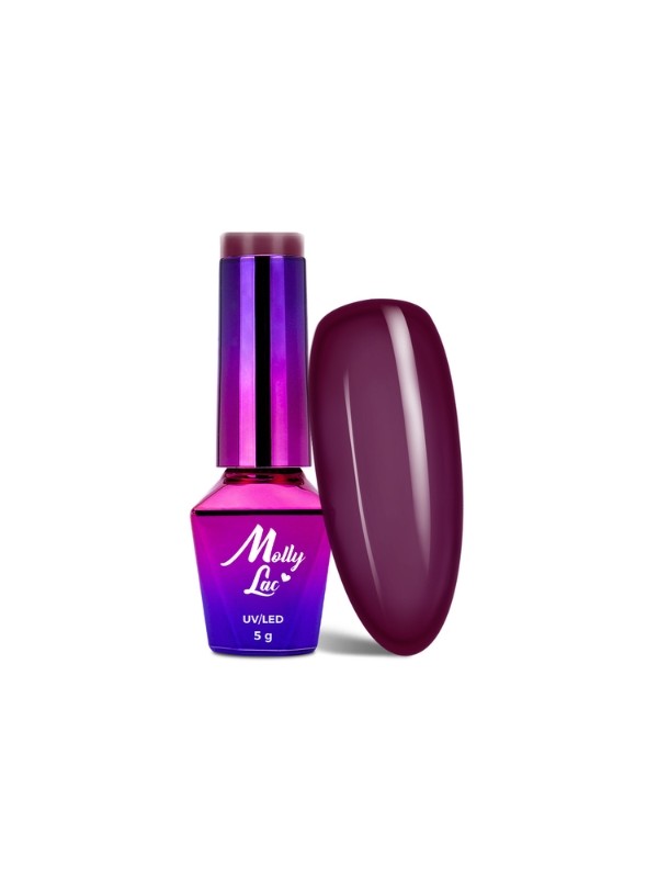 MollyLac /190/ Hearts & Kisses Red Wine hybride nagellak 5 ml