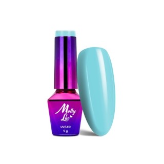 MollyLac /338/ Fancy Fashion Blue Pounch Hybrid Nail Polish 5 ml