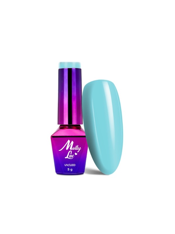 MollyLac /338/ Fancy Fashion Blue Pounch Hybride Nagellak 5 ml