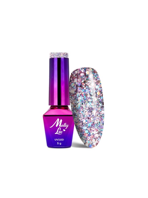 MollyLac /533/ Crushed Diamonds Shameless Hybrid Lacquer 5 ml