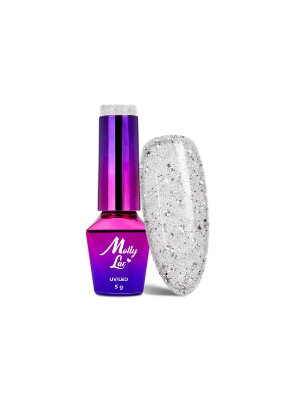 MollyLac /34/ Queens of Life Glam Diamond Hybrid Nail Polish 5 ml