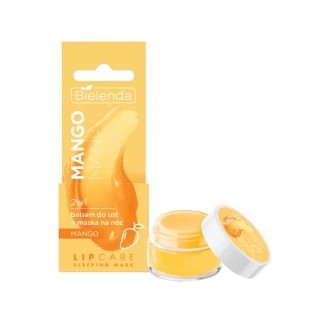 Bielenda Lip Care Sleeping Mask Mango Mania 2in1 Lippenbalsam + Nachtmaske 10 g