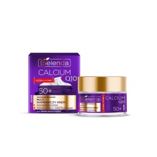 Bielenda CALCIUM + Q10 konzentrierte Multi Repair Anti-Falten-Gesichtscreme 50+ für den Tag 50 ml