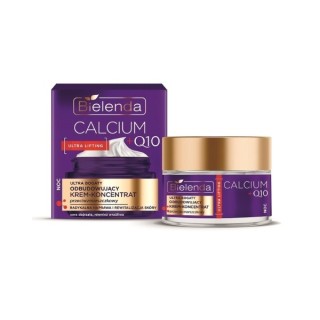 Bielenda CALCIUM + Q10 ultra reichhaltiges, aufbauendes Anti-Falten-Gesichtscremekonzentrat für die Nacht 50 ml