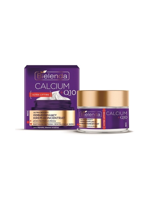 Bielenda CALCIUM + Q10 ultra rich rebuilding anti-wrinkle face cream concentrate for the night 50 ml