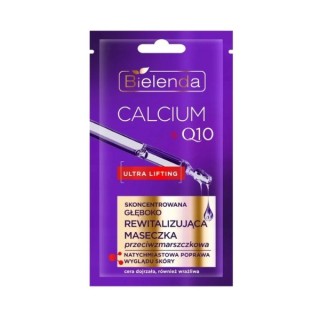 Bielenda CALCIUM + Q10 geconcentreerd diep revitaliserend anti-rimpel gezichtsmasker 8 g