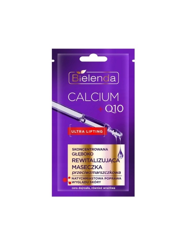 Bielenda CALCIUM + Q10 geconcentreerd diep revitaliserend anti-rimpel gezichtsmasker 8 g