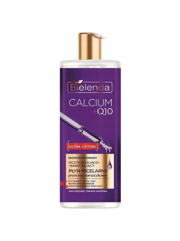 Bielenda CALCIUM + Q10 concentrated cleansing and moisturizing anti-wrinkle micellar fluid 500 ml